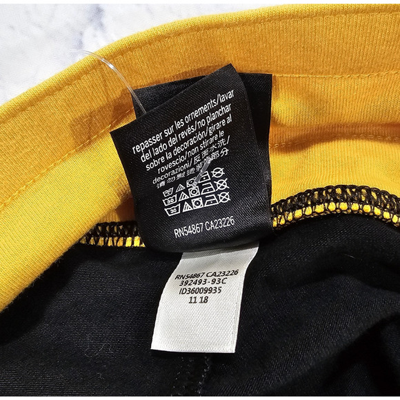 Victorias Secret PINK Yoga WOMENS S Campus Leggings Dog Black Yellow Drawstring - Picture 8 of 13